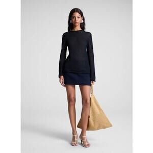 ALC Ash Open Knit Sweater in Midnight S
